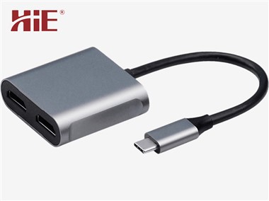 USB-C til Duo-HDMI-adapter