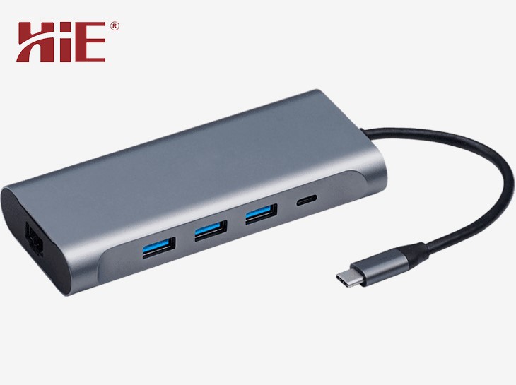 USB-C 9-i-1 dockingstation